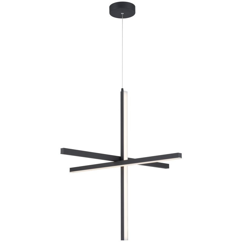 Luminaire suspendu DEL Vega - finition noire, Black