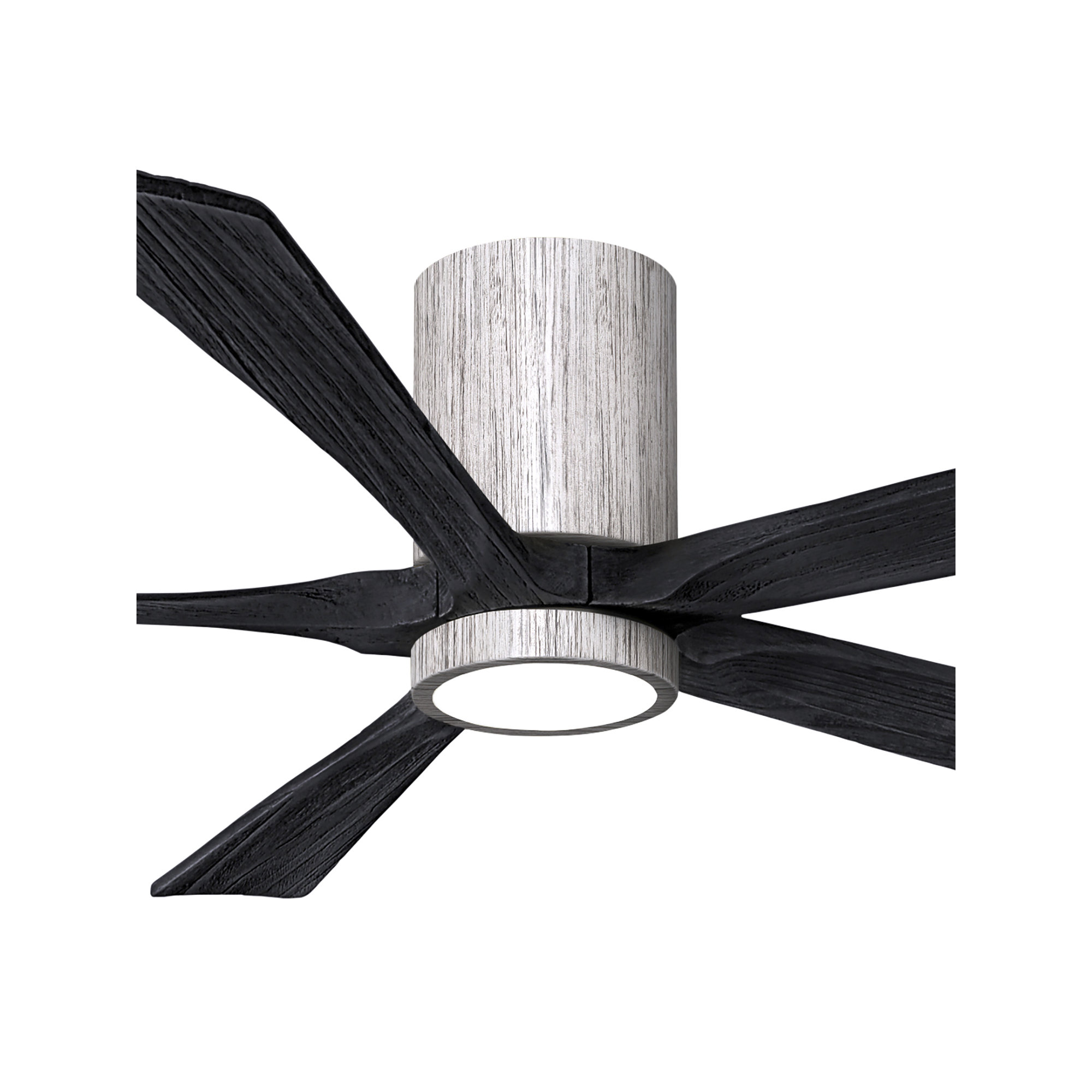 Irene 5 - Blade LED Ceiling Fan with Light Kit Included, Barn Wood Tone, 60", Matte Black