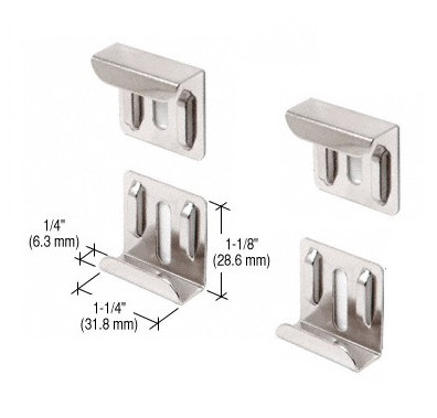 Boger Nickel Plated J-Mirror Clip
