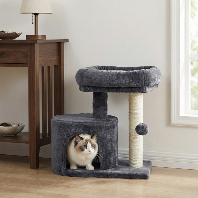 47cm H Cat Tree, Smokey Grey