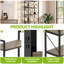 Industrial Bookcase, Corner Shelf Unit, Shelving Unit,  For Living Room, Study, Home Office-341772986
