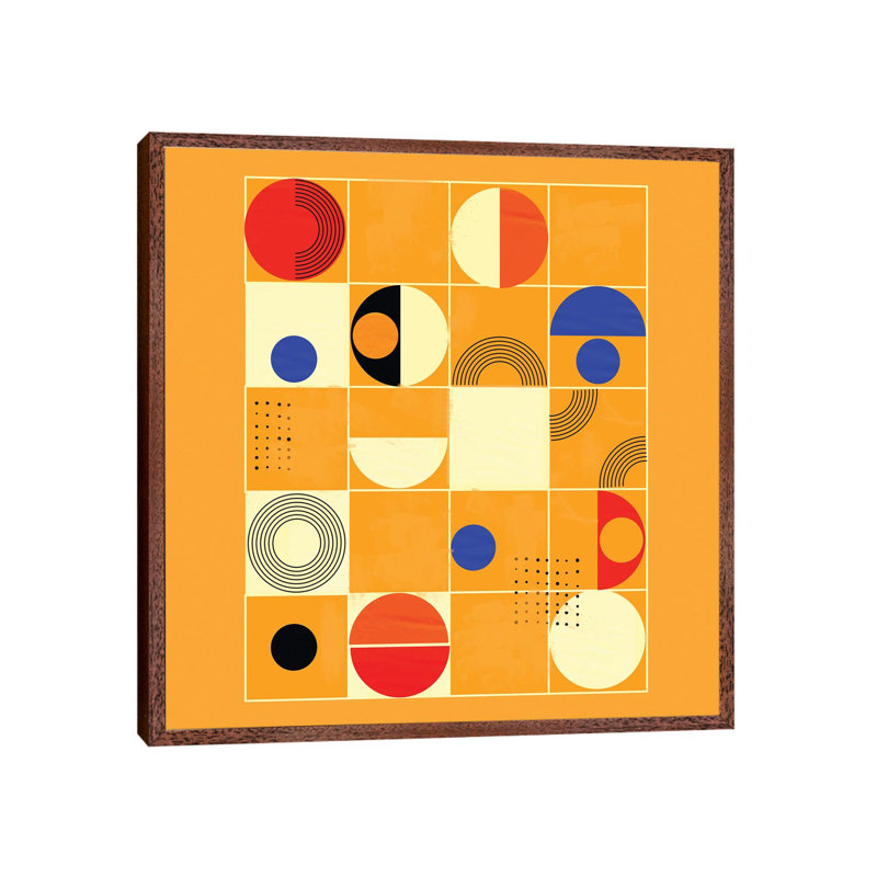 Mid Century Abstract III by Show Me Mars - Gallery-Wrapped Canvas Giclée on Canvas, Classic Wood Framed