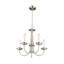 Lustre style chandelier 5 lumières Cloverfield-67131040