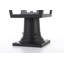 Lampadaire d'extérieur noir Leandra-2039442883