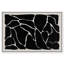 Abstrait motif girafe noir et blanc abstrait - reproduction sur toile flottante-188618249-188618260