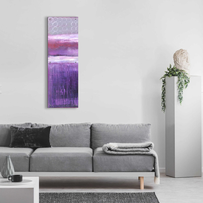 «Purple Rain I» par Erin Ashley, H 48 po x l 16 po x P 0,2 po