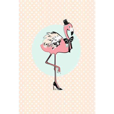 Flamant rose - impression sur toile tendue