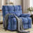 41.5" Wide Upholstered Manual Recliner, Oversized Swivel Rocker Recliner Chair-1264592607