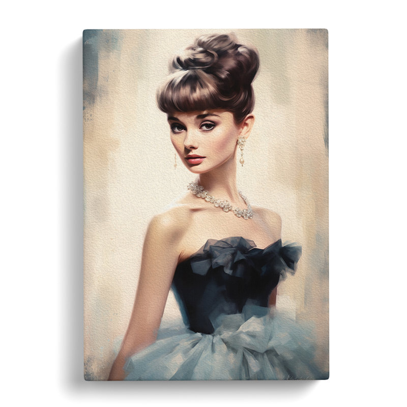 Audrey Hepburn Classicism - Wrapped Canvas, 76cm H x 50cm W x 3cm D