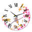Oiseau sur une fleur de cerisier - Horloge murale traditionnelle-60281138