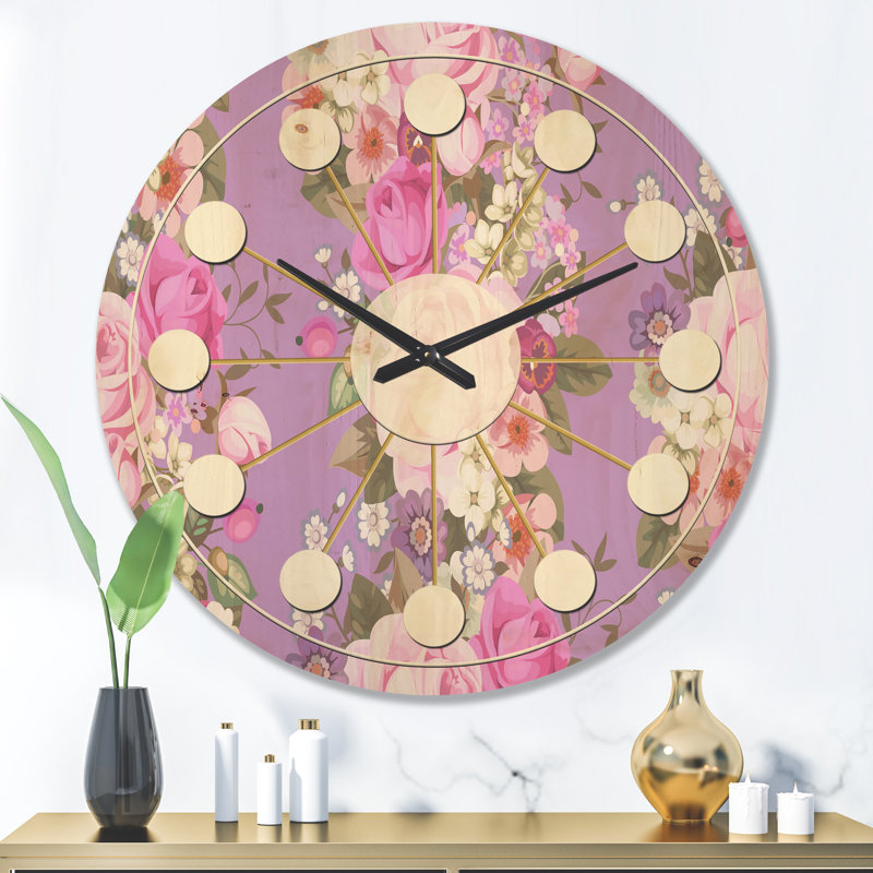 Solid Wood Wall Clock, Large