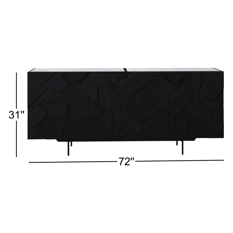 Dalia 72" Wide Mango Wood Sideboard