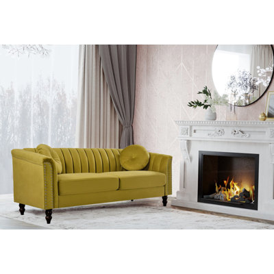 Drevin 75.2'' Velvet Sofa