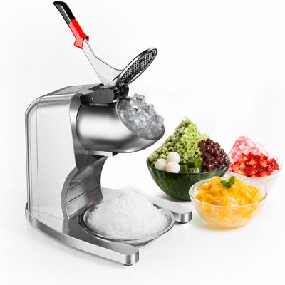 Commercial Ice Crusher, 4 Blades Snow Cone, 209LBS/H