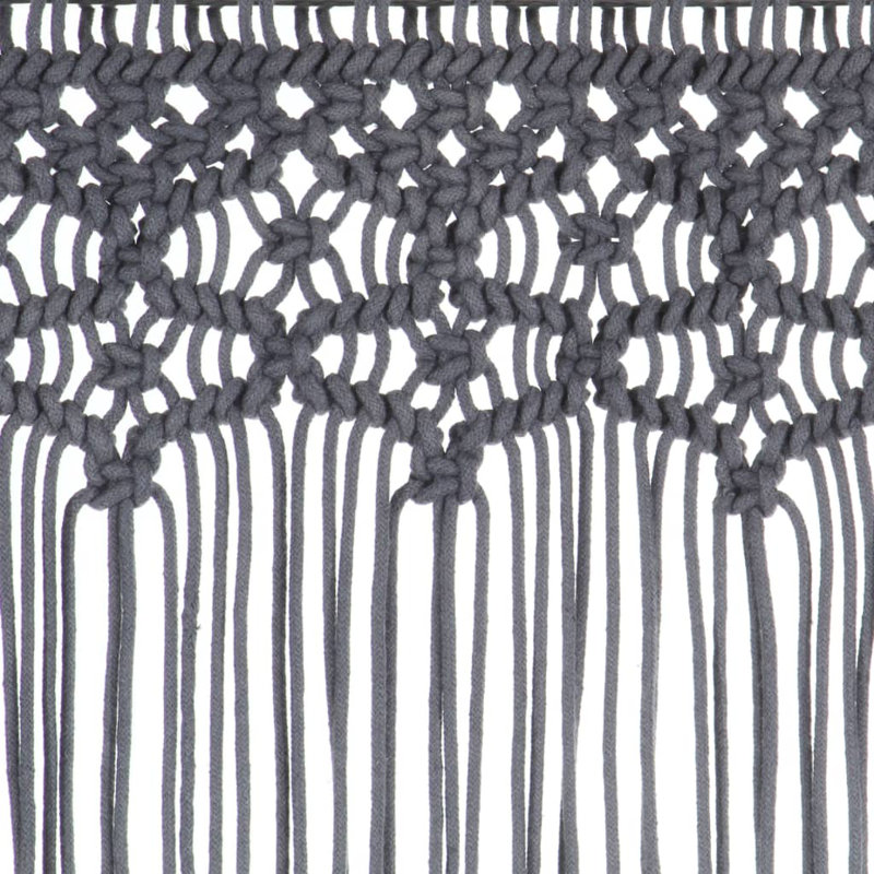 Lasater Sheer Curtain Single Panel, Anthracite