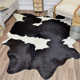 Charlize Cowhide White/Black Rug