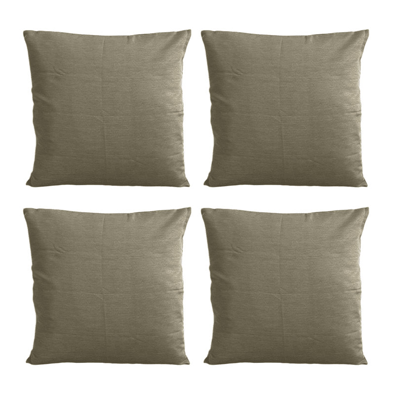 Breken Brown Square Throw Pillow Cover