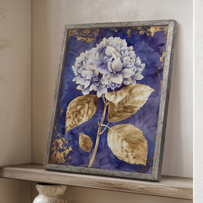 Reproduction encadrée FLORAL Series CCxxi - bois massif, H 30 po x l 24 po