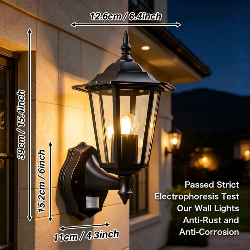Black Outdoor Sconce