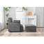 Oversized Chair W/Storage Ottoman