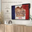 «State Map Over Iowa Flag Wall Art»-581801504