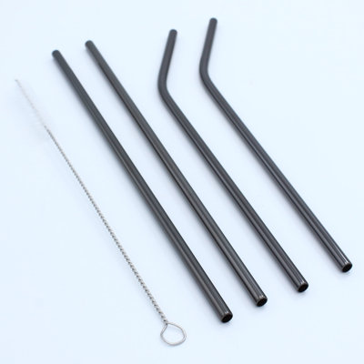 Elyon 15-Piece Stainless Steel Straws Set