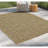 Earth GC_NTL1002 Jute/Mocha 2 Ft. 7 In. X 7 Ft. 3 In. Indoor/Outdoor Area Rug
