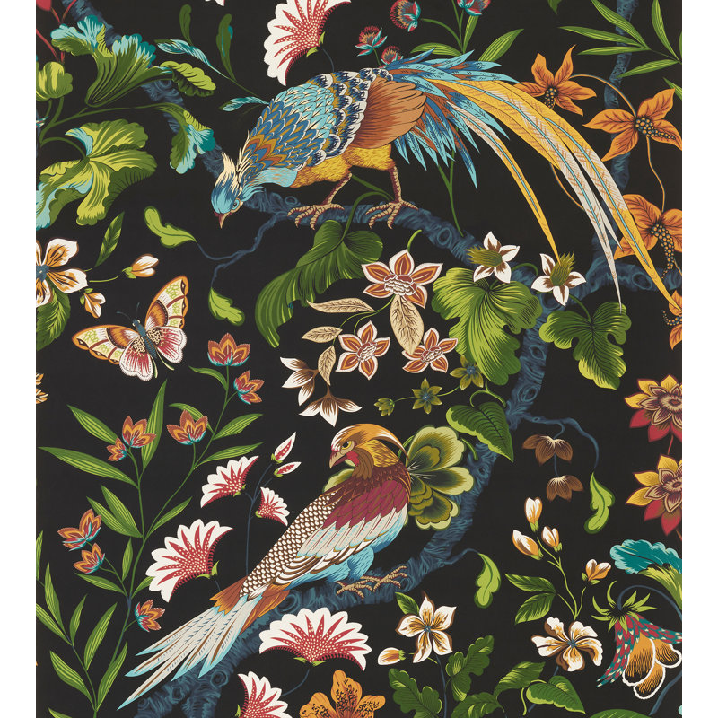 BOTANY BAY - WALLCOVERING, Black Ruby