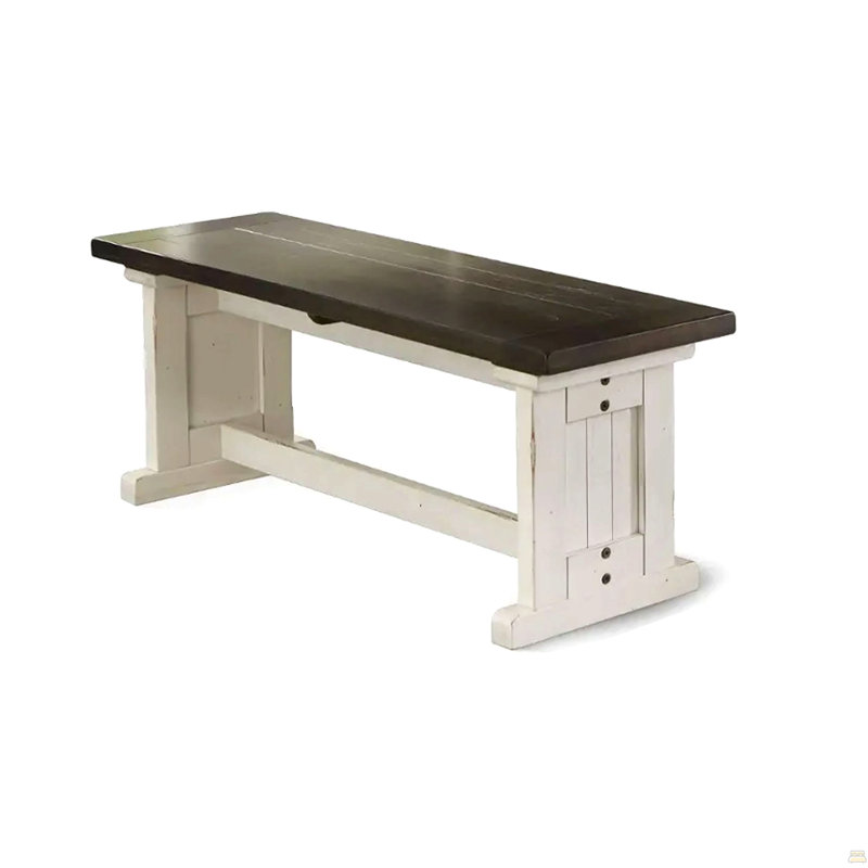 Side Dining Bench, Plank Seat