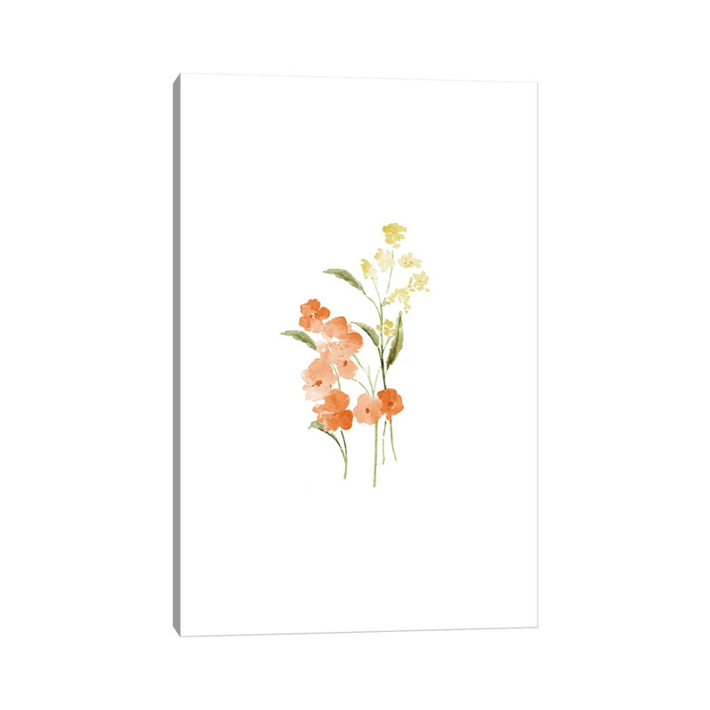 Spring Blooms No. 3 by Melissa Selmin - Wrapped Canvas Painting, 30.48 cm H x 45.72 cm W