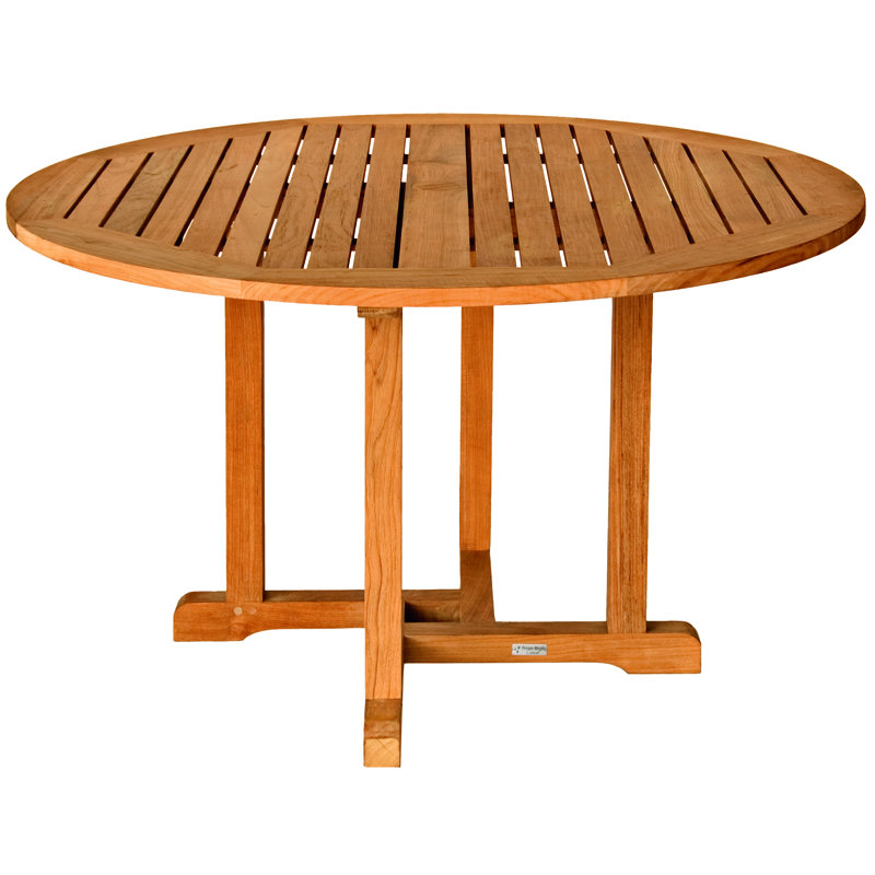 Oxford Teak Outdoor Round Dining Table, 48"