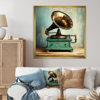 Rétro Phonographs Elegance I rétro - art mural Phonographs