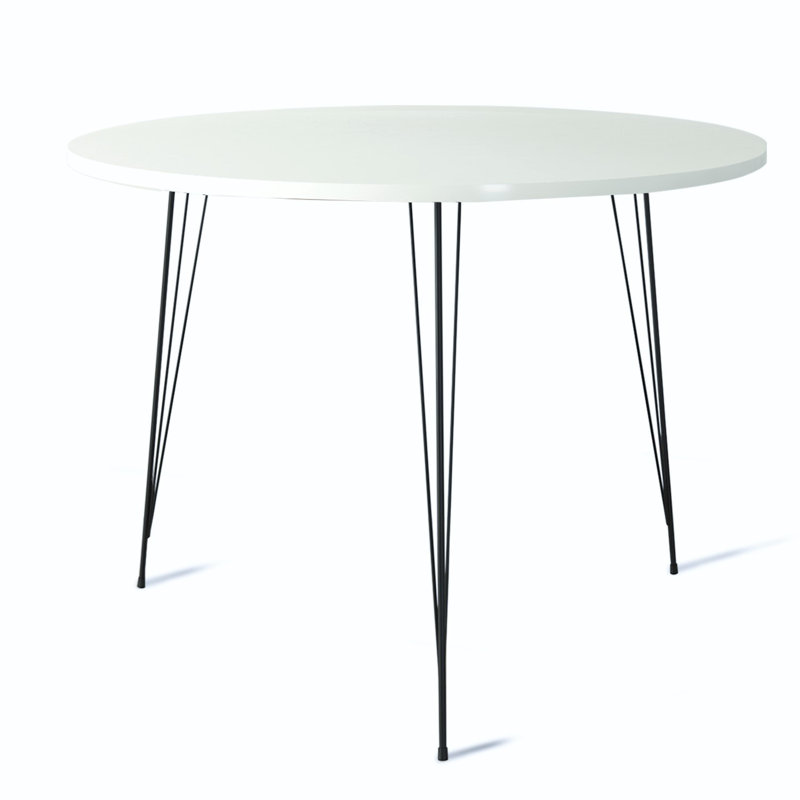 Orrington Round Dining Table, Shiny White