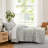 Infinite Blossom Blue Oversized Microfiber Comforter Set with matching shams Easy care-1074330927