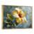 Toile avec cadre flottant or