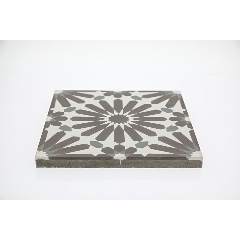 Remy 8" x 8" Cement Spanish Wall & Floor Tile, Remix