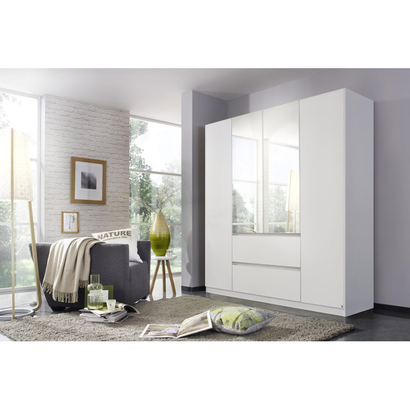 Arkoma 4 Door Wardrobe, Alpine White