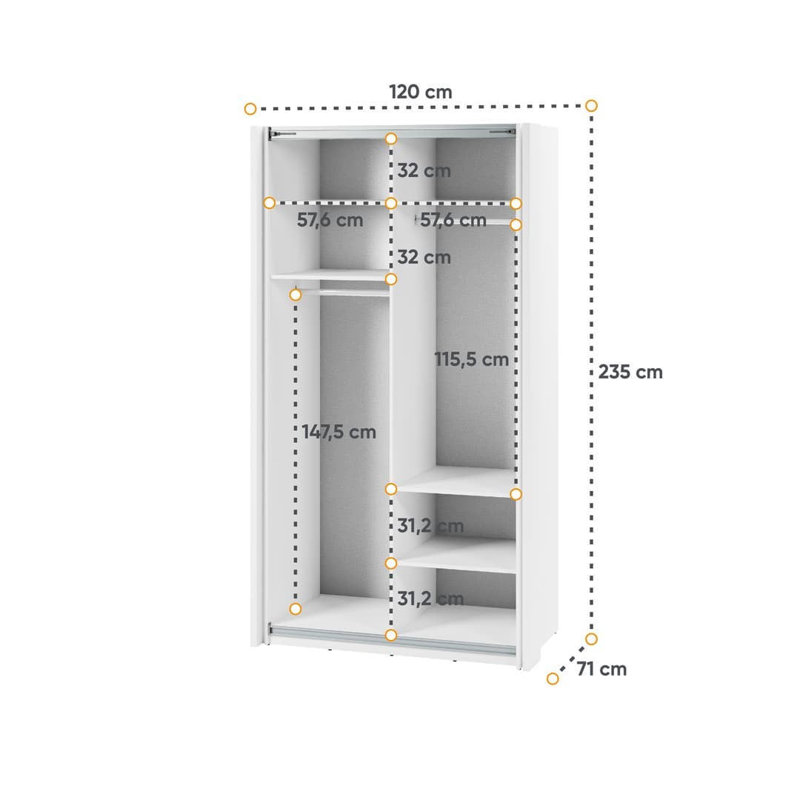 Nema Manufactured Wood Wardrobe