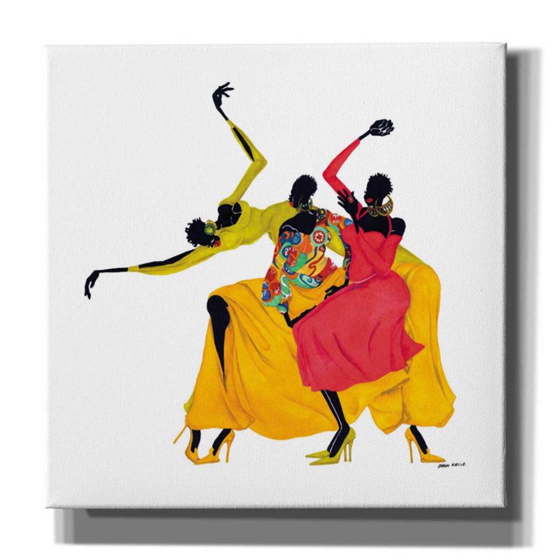 «Go Sally Go» par Shan Kelly, art mural sur toile, H 12 po x l 12 po x P 0,75 po
