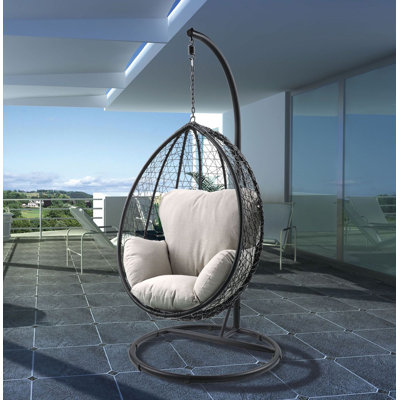 1 Person Canvas Porch Swing With Stand