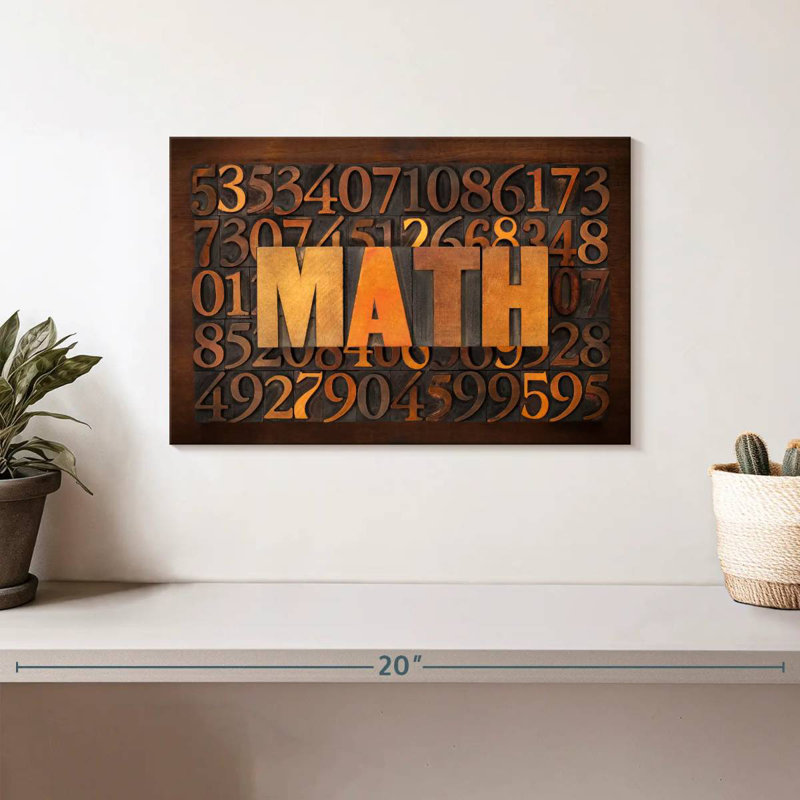 Math On Numbers, 8" H x 12" W
