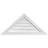 Triangle Surface Mount Urethane Non-Functional Gable Vent 12/12 Pitch Primed Tan-113945798