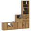 4 Piece TV Units With Storage ODDA Solid Wood Pine-1369790910