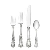 4 Piece Sterling Silver Flatware Set, Service for 1