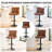 Swivel Adjustable Height Bar Stool with Backs & Wide Seat Cushion (Set of 2)-907097210-907097222