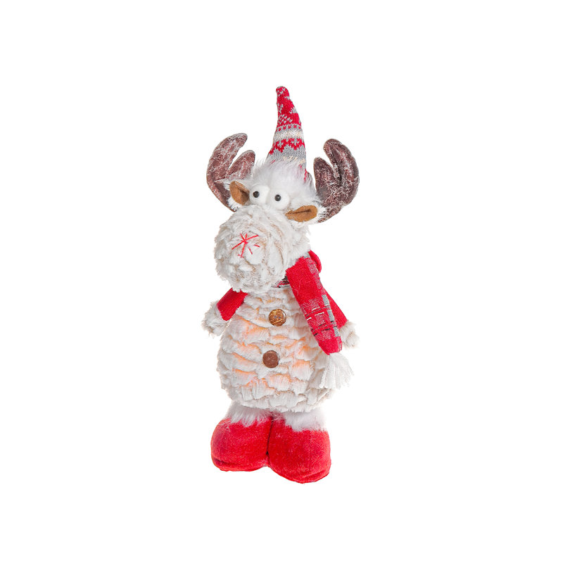 Figurine de Noël en peluche à DEL