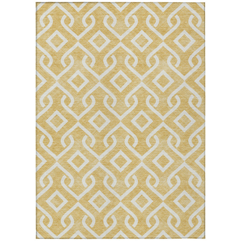 Felisa Geometric Indoor / Outdoor Rug, Rectangle 3' x 5'