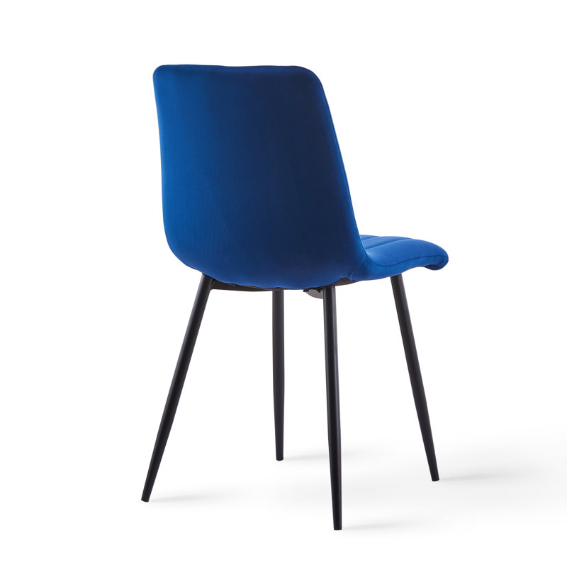 Aly 50cm H Velvet Upholstered Side Chair, Blue