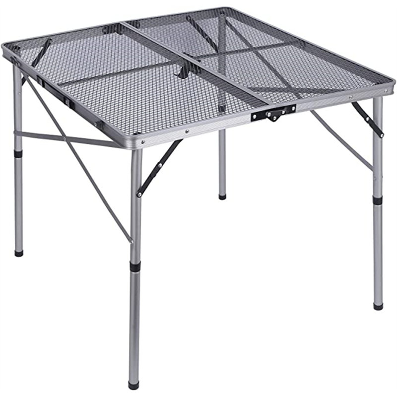 Table de camping Hafeza Meta, L 32 po x L 32 po x H 27 po