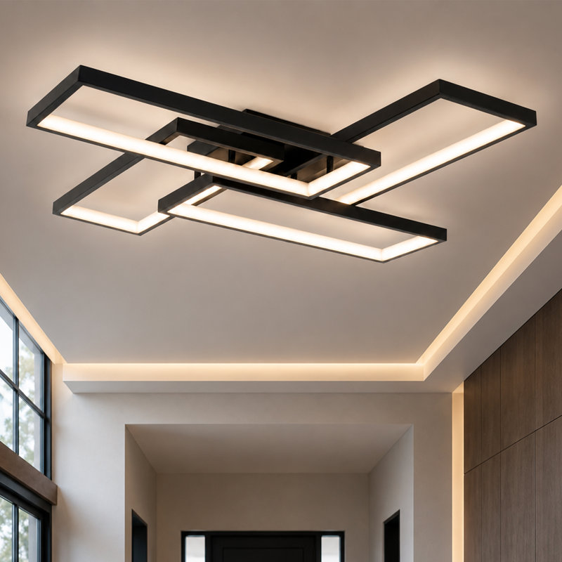 15.7in Modern LED Flush Mount Ceiling Light